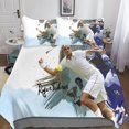 thumbnail image 1 of Roger Federer Bedding Set With 3d Printed Duvet Cover, Microfiber Zipper Closure With Pillowcases, For Boys, Girls And Adults Double, 1 of 5