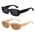 thumbnail image 1 of Gafas de sol BUTABY Rectangle Retro Driving UV400 para mujer, color negro, 1 of 6
