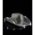 thumbnail image 4 of Sombrero de vaquero con iluminación LED, blanco parpadeante, para mujeres y hombres, 4 of 7
