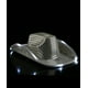 thumbnail image 4 of Sombrero de vaquero con iluminación LED, blanco parpadeante, para mujeres y hombres, 4 of 7