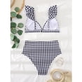 thumbnail image 2 of Qarigey 2 unid/set traje de baño dividido para mujer Tankini Sexy playa vacaciones viaje cintura alta ropa de playa vacaciones accesorios femeninos S Ropa interior S Qarigey AP010461-01, 2 of 6