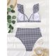 thumbnail image 4 of Minnieouse Conjunto de 2 piezas de traje de baño dividido para mujer, Tankini sin mangas con volantes, vacaciones en la playa, viajes, fiesta en la Ropa interior L Minnieouse AP010461-03, 4 of 6
