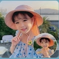 thumbnail image 4 of Sombrero de sol UPF 50+ para niños y niñas con solapa para el cuello, sombrero de playa de verano, sombrero de safari para niños, gorra de sol para pesca en la playa para niños de 4 a 10 años, 4 of 5