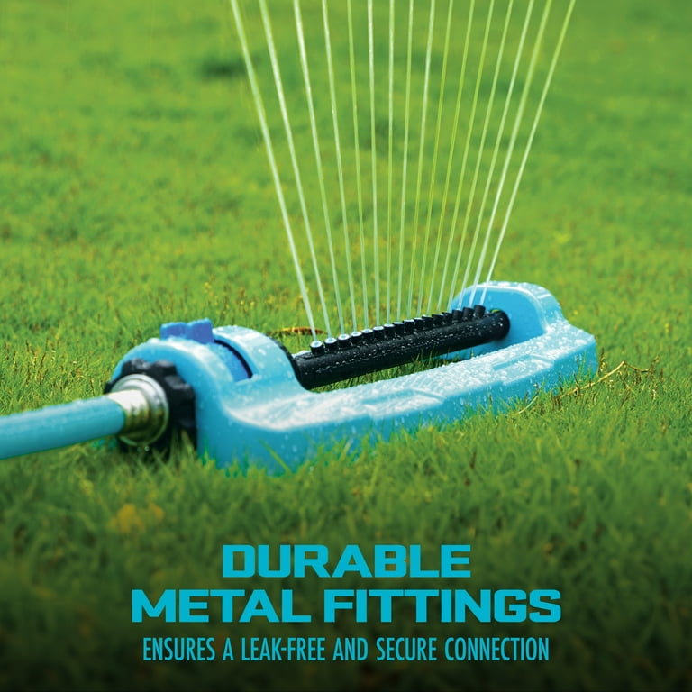 Aqua Joe Lawn Indestructible Oscillating Sprinkler, Heavy Aqua Joe Lawn Indestructible Oscillating Sprinkler, Heavy