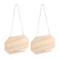 thumbnail image 2 of Shisuyan 2Pcs Hanging Wooden Sign Decoration Painting Wooden Plaque Party Props, 2 of 8