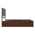 thumbnail image 4 of AFI Nantucket Queen Wood Platform Bed with Footboard and Storage Drawers, Walnut, 4 of 6