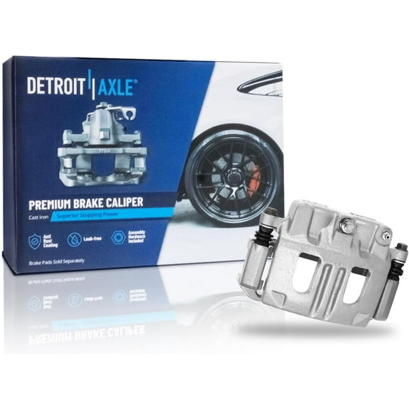 Detroit Axle - Front Left Disc Brake Caliper w/Bracket Replacement for 2004-2007 Saturn Vue, 2005-2006 Chevrolet Equinox