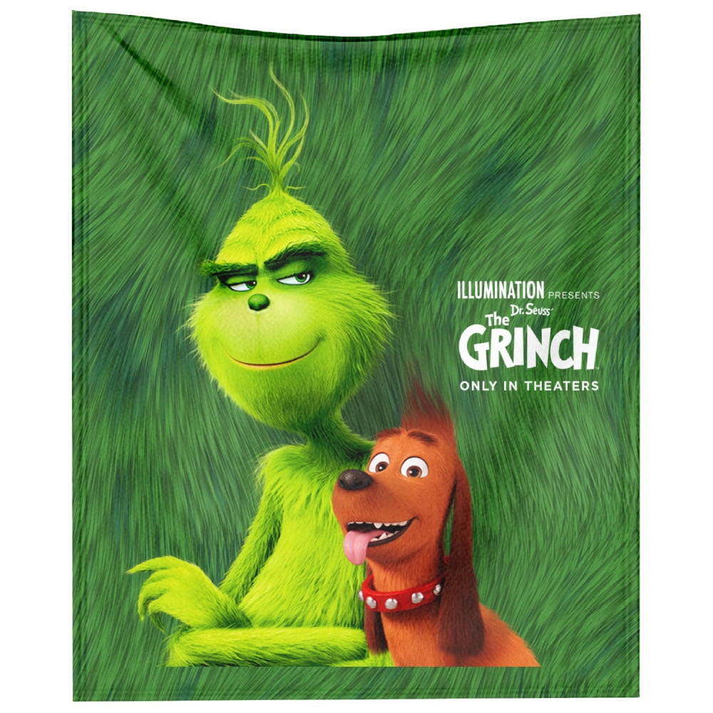 Grinch Throw Blanket,Soft Blanket for Winter,Fuzzy Cozy Flannel Blanket
