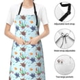 thumbnail image 6 of Lsque Turtle Waterproof Apron Chef Aprons for Men Heavy Duty Chemical Work Apron Extra Long Grilling Aprons with Adjustable Bib Apron, 6 of 9