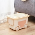 thumbnail image 2 of simhoa Storage Bin with Handle Portable Container Latching Lid Organizer - Yellow, M M, 2 of 8