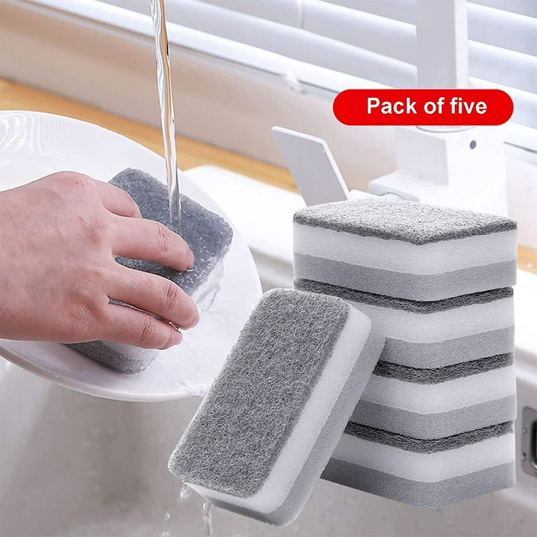 ARCLIBER Pack of 12 Non-Scratch Compressed Scrub Sponges Dish Scrubber for  Kitchen