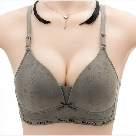 

Lenago Bras for Women Color Comfortable Hollow Out Perspective Bra Underwear No Rims Everyday Underwear Bras Size M-XL on Clearance