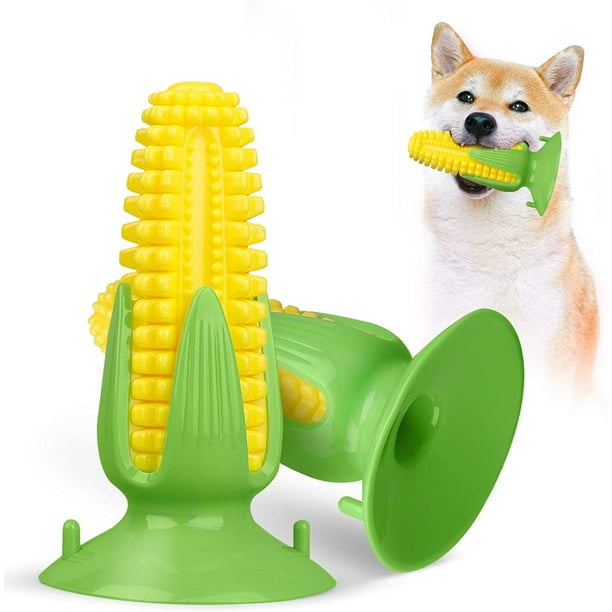 Dog Toothbrush Chew Toys, Corn Cob Dog Floats On Water For Interactive