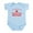 Sky Blue, variant on CafePress - Proud Firefighter's Daughter Infant Bodysuit - Baby Light Bodysuit, Size Newborn - 24 Months