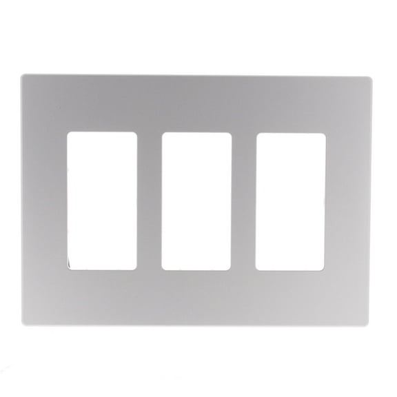 Cooper Wiring Devices Aspire 9523SG Silver Granite Mid-Size Screwless Decorator 3-Gang Wallplate Cover