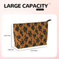 thumbnail image 4 of Picia Snake Printed Cosmetic Bags for Women Makeup Bag Large Capacity Purse Travel Toiletry Zipper Storage Pouch Make up Brushes Organizer for Gifts, 4 of 6