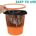 thumbnail image 4 of Raindrops Office Garbage Can with Lid Strong Bottom PP Material 1Set, 4 of 5