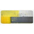thumbnail image 1 of Grey and Yellow Kitchen Mat, Street Art Modern Grunge Abstract Design Squares, Plush Decorative Kitchen Mat with Non Slip Backing, 47" X 19", Grey Yellow, by Ambesonne, 1 of 1
