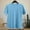 Blue, variant on Men's Solid Color Comfortable Sport Casual Short Sleeved Round Neck Shirts