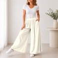 thumbnail image 6 of PBFRDSJ Women's Y2k Baggy Palazzo Wide Leg Pants Casual High Waisted Solid Pants for Lounge Wear, 6 of 6