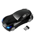 thumbnail image 3 of PloutoRich Wireless Mouse Cool Car Shape Mouse 2.4GHz Optical Cordless Mice with USB Receiver for Laptop PC Computer, Black, 3 of 10