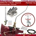thumbnail image 1 of American Shifter  45RFE Shifter Kit Chrome 23 in. Swan E Brake Cable Clamp Trim Kit Dipstick for DDB5D, 1 of 1