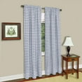 thumbnail image 1 of Panel de cortina de ventana Ergode Buffalo Check - 42x84 - Gris Ergode BCPN84GY12-VV, 1 of 2