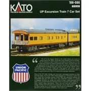Kato USA Model Train Products N Scale Union Pacific Excursion Train 7-Car Set