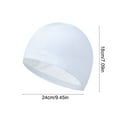 thumbnail image 3 of Silicone Swim Cap for Women & Men - Non Slip Swimming Pool Hat for Long/Short Hair, Watertight Comfortable Bathing Cap for Surfing, Swimming, Paddling, Pool Party - Lightweight & Durable, 3 of 6