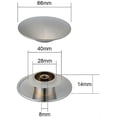 thumbnail image 2 of Tapones para Lavabo, 66 mm de diámetro, tapón de Drenaje para Fregadero, botón pulsr, Acab Chap en Cromo, tapón de residuos, para Lavabo, Cocina, baño, 2 of 3