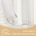 thumbnail image 3 of Curtainking Small Window Curtains 26x24 inch length Cafe Curtains Yellow Kitchen Curtains for Living Room Light Filtering Tier Curtains 2 Panels, 3 of 8