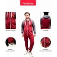 thumbnail image 2 of Men’s Onesies, Unisex Plain One-Piece Pajama Jumpsuit – Hooded Plain Onesies for Men, Cozy Adult Loungewear Playsuit, 2 of 5