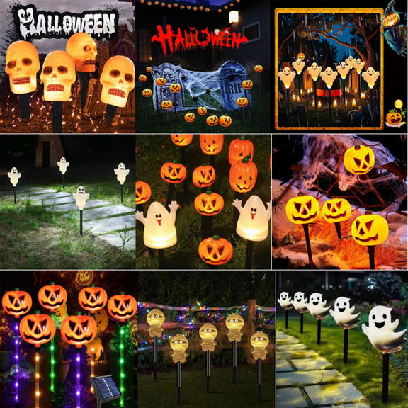 Halloween Garden Courtyard Pumpkin Outdoor Decoration Spike, Made of Waterproof Material, Halloween Decorations, Halloween Decorations Outdoor, Halloween Party Decorations, Horror Decors