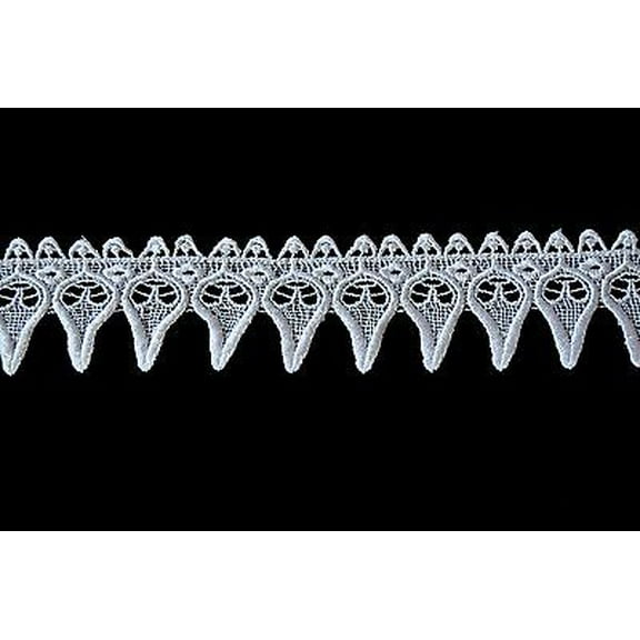 Lily 2" White & Ivory Venice Lace Trimming Guipure Trim DIY Crafts By Yardage