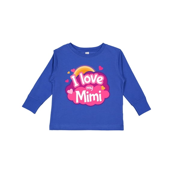 Inktastic I Love My Mimi Grandma Girls Long Sleeve Toddler T-Shirt