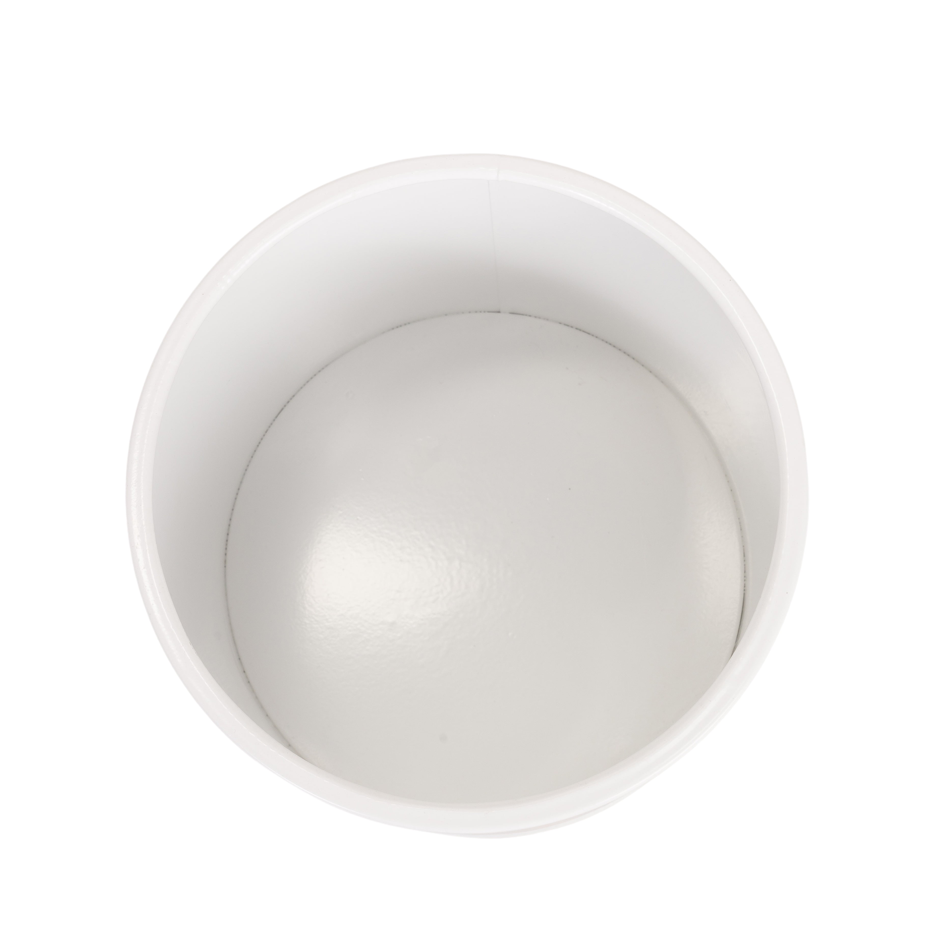 Raya White Mid-Century Modern Indoor Metal Pot Planter with Tall Metal Base - 20.5" H x 11.25" W