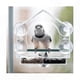 thumbnail image 2 of Clear Window Bird Feeder with Strong Suction Cups and Dual Compartments for Outdoor Use, 2 of 5
