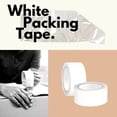thumbnail image 3 of SSBM 1.88 Inch x 110 Yards Acrylic White Carton Sealing Tape 2 Mil for Durable Light-Duty Packaging, 6 Rolls, 3 of 6