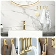 thumbnail image 7 of LNJBABAO 5 Pcs Brushed Gold Wall Hooks for Hanging Coats Hat Towel, 7 of 7