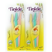 Dorco Tinkle Eyebrow Razor Trimmer Shaver 2pk of 3pcs (6 blades)