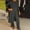 Black, variant on Women's 2 Piece Outfits Dressy Polka Dots Long Sleeve Slit TunicTops and Wide Leg Pants Business Office Lady Suits