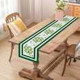 thumbnail image 4 of St.Patricks Day Table Runner, Clover Shamrocks Buffalo Plaid Table Runner, Irish Clover Table Runner for Spring St. Patrick’s Day, Decorations 13x72 Inch, 4 of 6