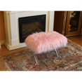 thumbnail image 3 of Vanity Bench with Faux Pink Fur and Clear Acrylic legs, 3 of 3