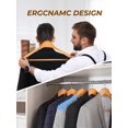 thumbnail image 2 of HOUSE DAY 6 pcs Wide Shoulder Wooden Hangers, Wood Suit Hangers with Non Slip Pant Holder,Natural, 2 of 9