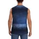 thumbnail image 4 of Fotbe Retro Blue Glitter Men's Camiseta sin Mangas Estampada para Hombres, Playera Casual para Gimnasio, Entrenamiento, Playa-3X-Large, 4 of 7