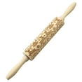 thumbnail image 2 of 14 inch Christmas Engraved Embossed Rolling Pin, Embossed Wooden Rolling Pin, Christmas Snowflake Flower Pattern, Engraved 3D Rolling Pin for Baking Fondant, Pizza, Pie, Pasta, Dough, Cookies, 2 of 4