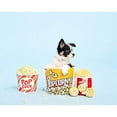 thumbnail image 3 of ZippyPaws Food Buddies Burrow, Interactive Squeaky Hide and Seek Plush Dog Toy - Popcorn Bucket, 3 of 4