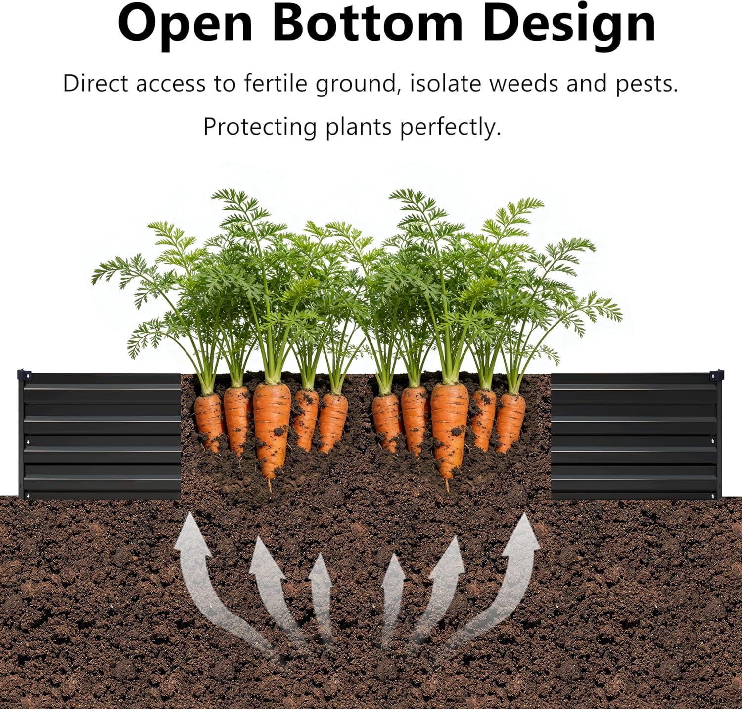 Galvanized Raised Garden Bed 10x2x1ft 2-Pack Outdoor Planter Box Metal Patio Kit for Vegetables Flowers Silver