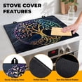 thumbnail image 2 of Stove Top Cover for Home Decoration Kitchen Pad Non-Stick Washable Cooktop Covers Countertop Protector Keep Stove Clean 28"x20" (Tree of Life), 2 of 7