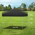 thumbnail image 2 of WildBreak Pop-up Canopy Tent 10 x 10 feet, One-Person Set Up Heavy Duty, One Sidewall, Black, 2 of 6